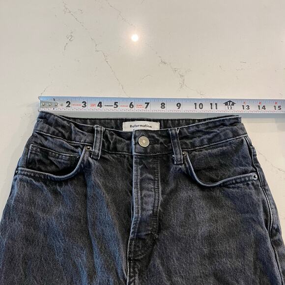 Reformation Jeans Cynthia High Rise Straight Jeans in Vana size 25 - Picture 9 of 12